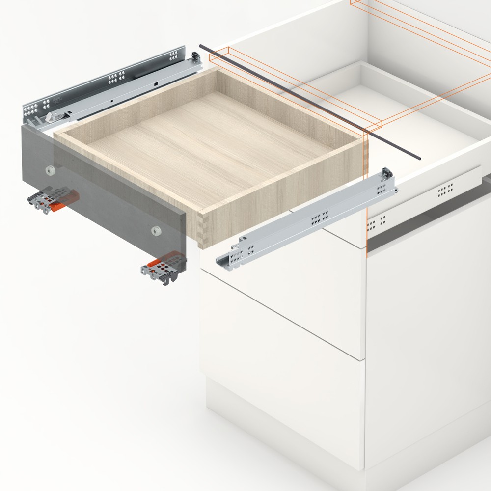 TANDEM Plus BLUMOTION полное выдв с замками, Blum